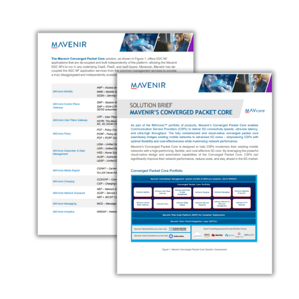 Mavenir’s Converged Packet Core Solution