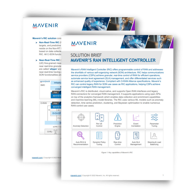 Mavenir’s RAN Intelligent Controller (RIC) Solution
