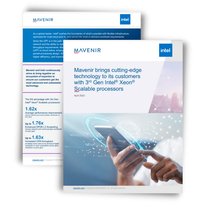 Mavenir Brings Cutting-Edge Technology to Its Customers with 3rd Gen Intel® Xeon® Scalable Processors
