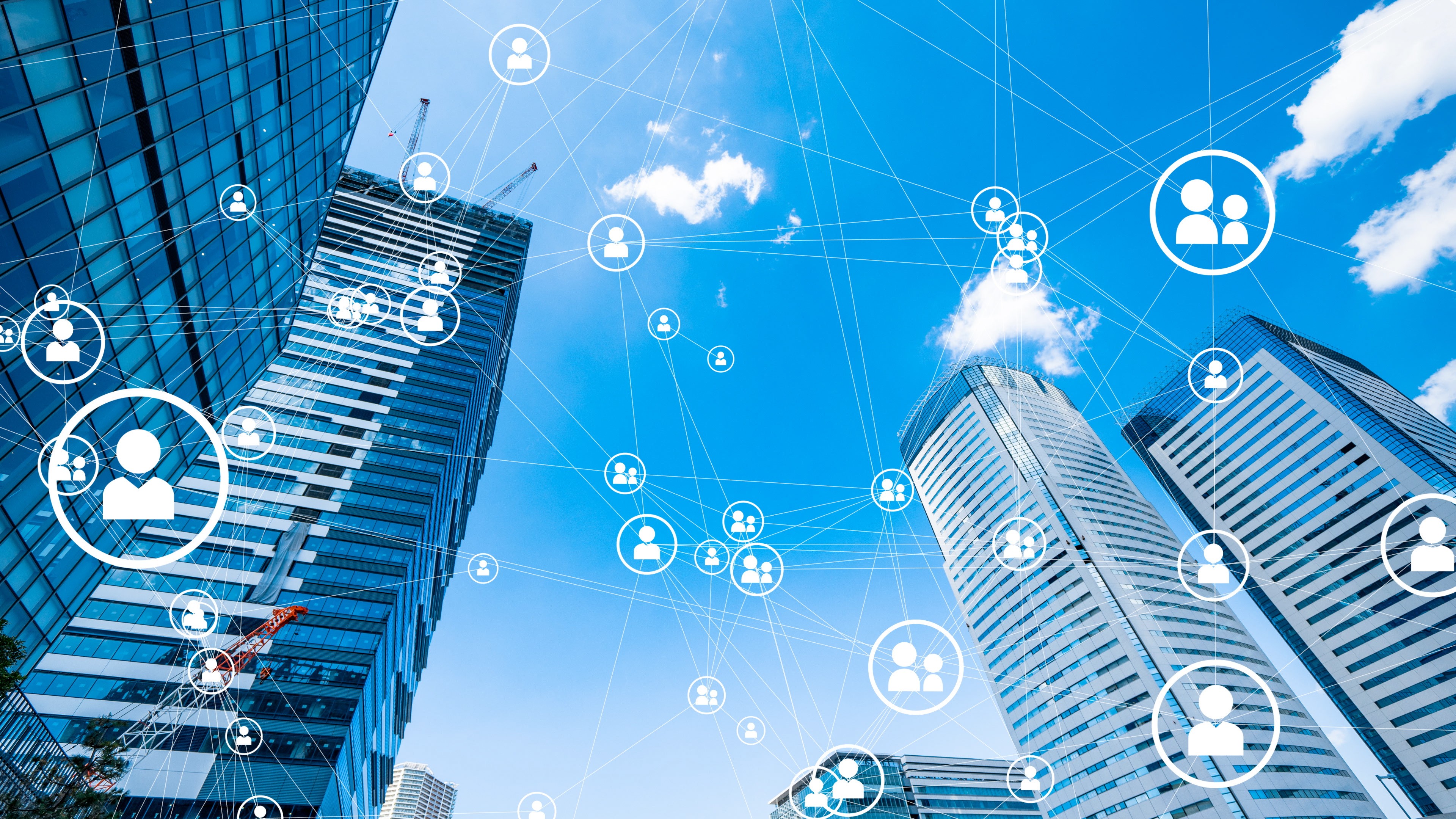 Social networking concept. Smart city.