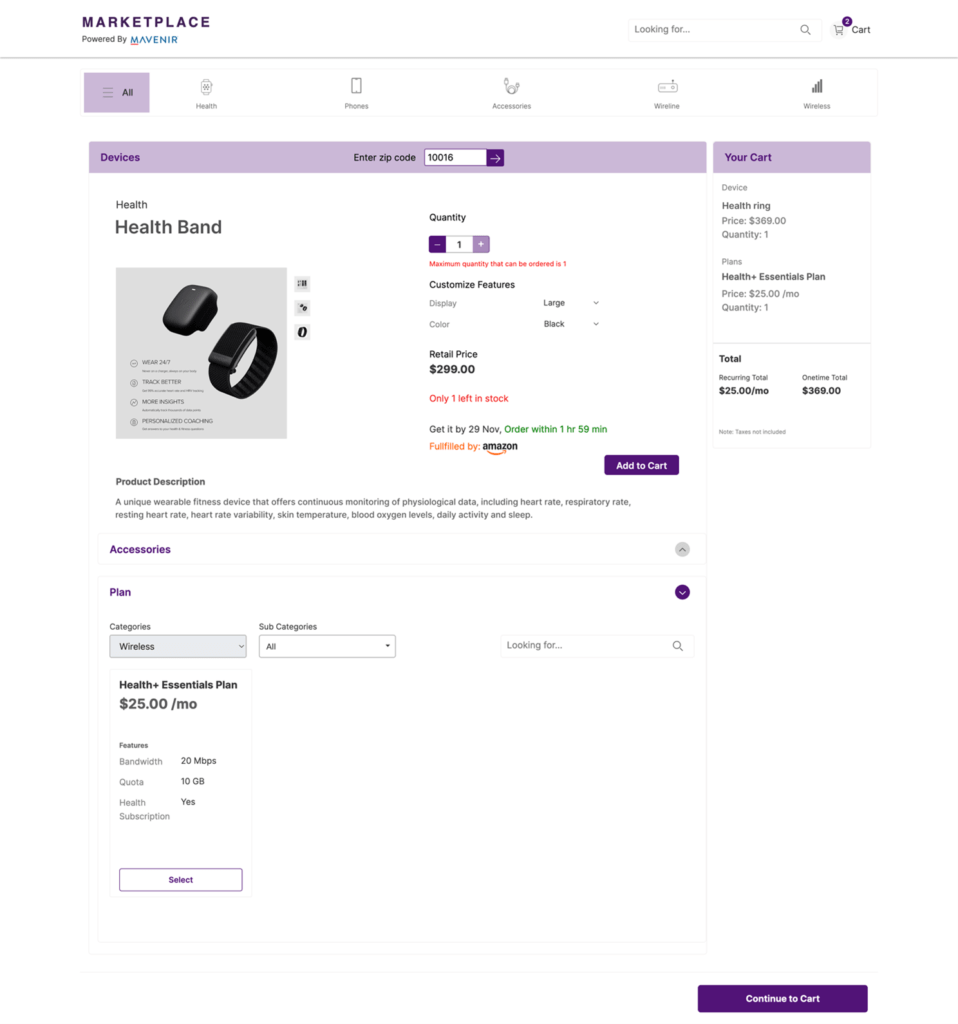 Subscriber shopping experience