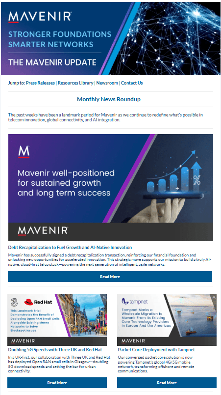 June Newsletter Screenshot